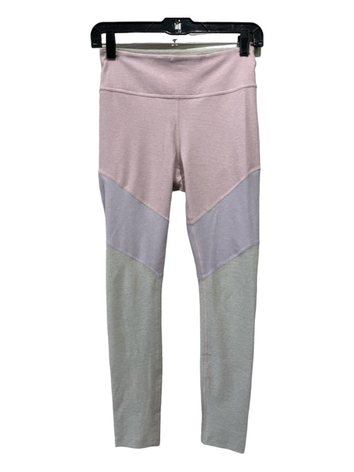 Outdoor Voices Size S Pink Gray Purple Polyester Blend Colorblock Ankle Leggings Pink Gray Purple / S