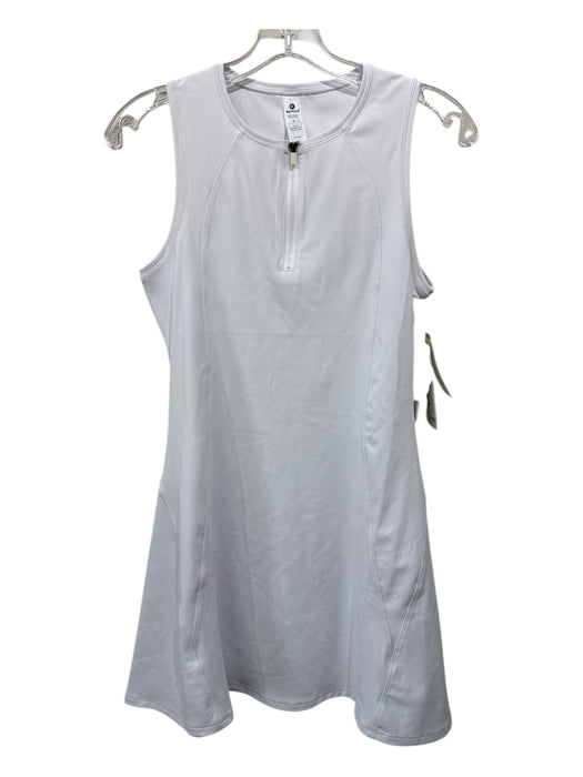 90 Degrees Size S White Polyester Half Zip Sleeveless Athletic Dress White / S