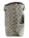 Louis Vuitton White Print Coated Canvas Damier Azur Tote Neverfull Bag White Print / GM