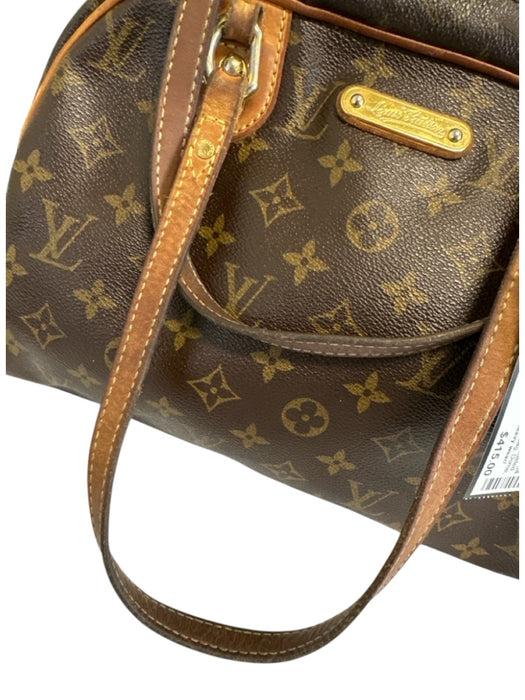 Louis Vuitton Brown Print Coated Canvas Monogram Shoulder Bag Dome Vintage Bag Brown Print / PM