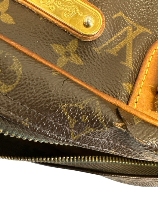 Louis Vuitton Brown Print Coated Canvas Monogram Shoulder Bag Dome Vintage Bag Brown Print / PM