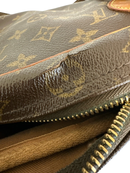 Louis Vuitton Brown Print Coated Canvas Monogram Shoulder Bag Dome Vintage Bag Brown Print / PM
