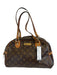 Louis Vuitton Brown Print Coated Canvas Monogram Shoulder Bag Dome Vintage Bag Brown Print / PM