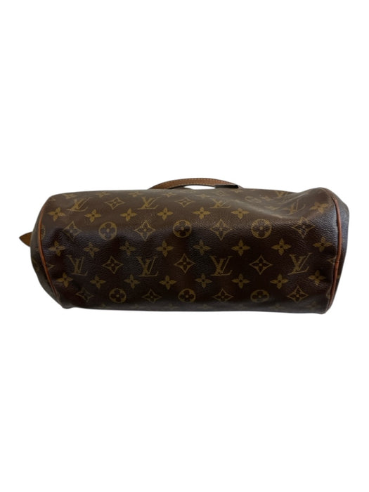 Louis Vuitton Brown Print Coated Canvas Monogram Shoulder Bag Dome Vintage Bag Brown Print / PM