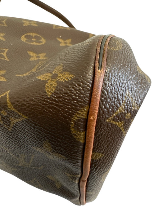 Louis Vuitton Brown Print Coated Canvas Monogram Shoulder Bag Dome Vintage Bag Brown Print / PM