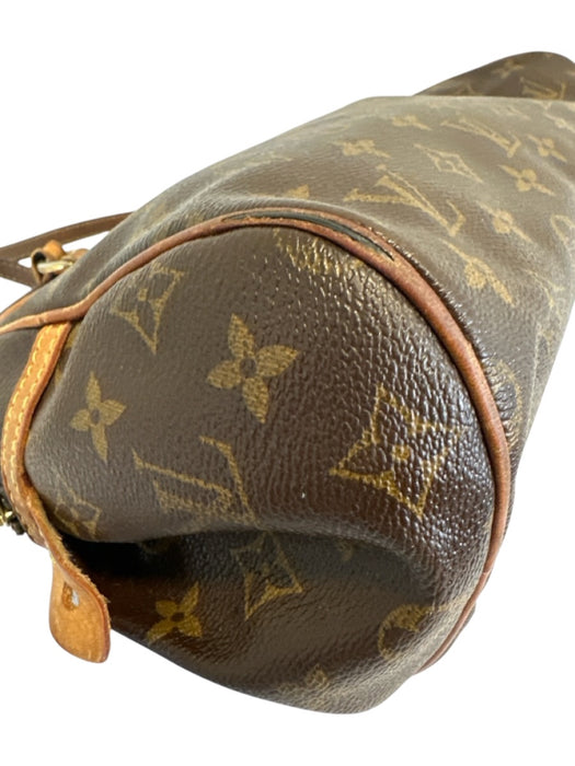Louis Vuitton Brown Print Coated Canvas Monogram Shoulder Bag Dome Vintage Bag Brown Print / PM