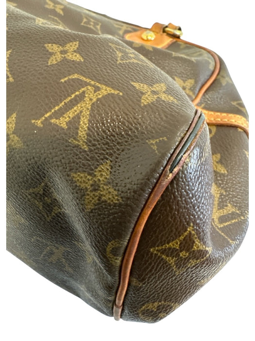 Louis Vuitton Brown Print Coated Canvas Monogram Shoulder Bag Dome Vintage Bag Brown Print / PM