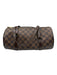 Louis Vuitton Brown Print Coated Canvas Damier Ebene Shoulder Bag Barrel Bag Brown Print / Small