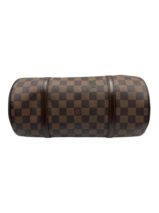 Louis Vuitton Brown Print Coated Canvas Damier Ebene Shoulder Bag Barrel Bag Brown Print / Small