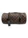 Louis Vuitton Brown Print Coated Canvas Damier Ebene Shoulder Bag Barrel Bag Brown Print / Small