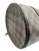 Louis Vuitton Brown Print Coated Canvas Damier Ebene Shoulder Bag Barrel Bag Brown Print / Small