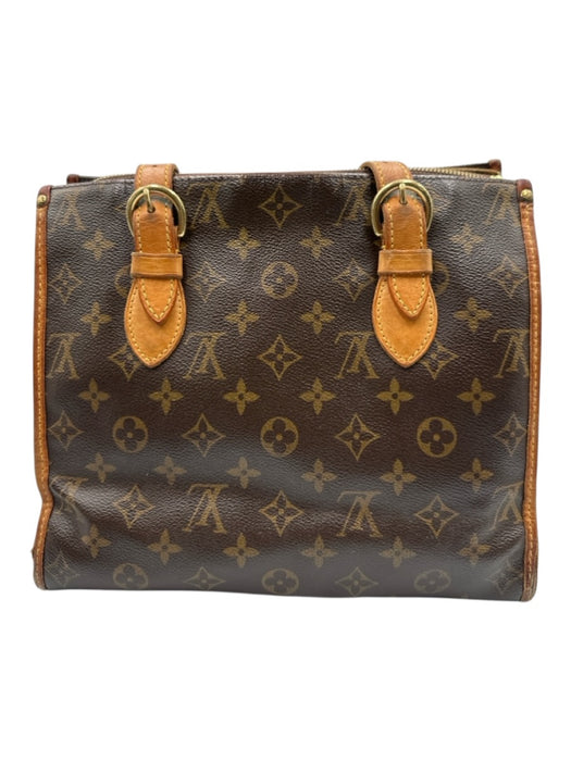 Louis Vuitton Brown Print Coated Canvas Monogram Shoulder Bag Tote Vintage Bag Brown Print / Small