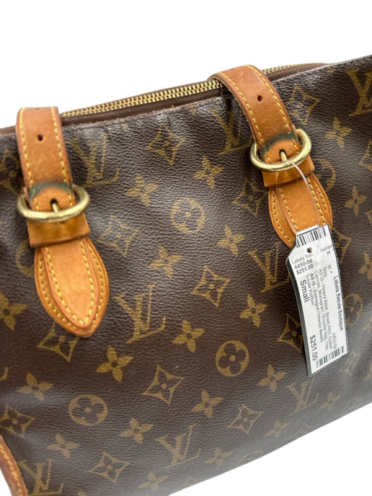 Louis Vuitton Brown Print Coated Canvas Monogram Shoulder Bag Tote Vintage Bag Brown Print / Small