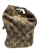 Gucci Beige & Brown Canvas Monogram Hobo Vintage Bag Beige & Brown / Small