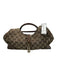 Gucci Beige & Brown Canvas Monogram Hobo Vintage Bag Beige & Brown / Small