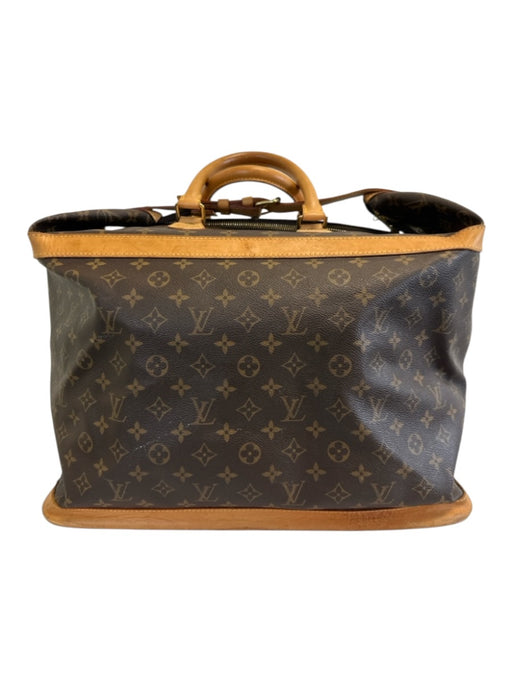 Louis Vuitton Brown Print Coated Canvas Monogram Vintage Duffle Weekender Bag Brown Print / XL
