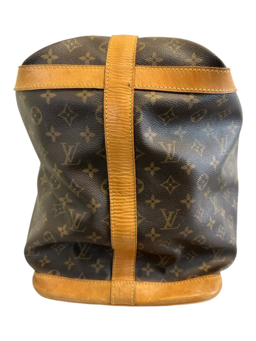 Louis Vuitton Brown Print Coated Canvas Monogram Vintage Duffle Weekender Bag Brown Print / XL