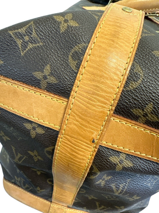 Louis Vuitton Brown Print Coated Canvas Monogram Vintage Duffle Weekender Bag Brown Print / XL
