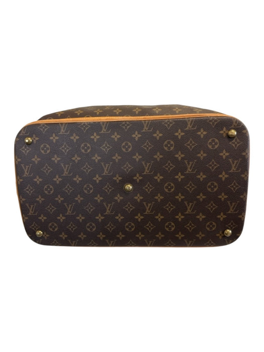 Louis Vuitton Brown Print Coated Canvas Monogram Vintage Duffle Weekender Bag Brown Print / XL