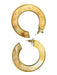 No Brand Gold & White Metal Hoop Marble Jewelry Gold & White