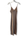 Wildfred Free Size XS Beige Polyester Satin Solid Slip Dress Beige / XS