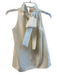 Tuckernuck Size XXS White Polyester Sleeveless Back Tie Ruffle Neck Lined Top White / XXS