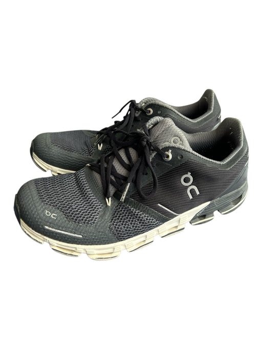 On Cloud Shoe Size 8.5 Dark Gray Knit Lace Up Logo Cloudtec Shoes Dark Gray / 8.5