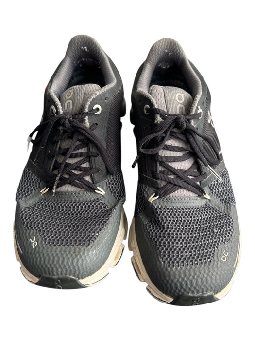 On Cloud Shoe Size 8.5 Dark Gray Knit Lace Up Logo Cloudtec Shoes Dark Gray / 8.5