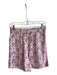 Clara The Label Size XS Pink & White Cotton Elastic Waist Tile Design Shorts Pink & White / XS