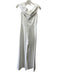 Black Halo Eve Size 2 White Polyamide Blend Off Shoulder Twist Knot Jumpsuit White / 2