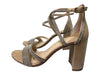 Antonio Melani Shoe Size 7.5 nude leather sole Rhinestone Straps Buckle Shoes nude / 7.5
