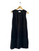 Akris Size 8 Black Viscose Blend Sleeveless Drop Waist Pleated Dress Black / 8