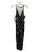 Diane Von Furstenberg Size 0 Black & Cream Nylon Blend Lace Detail Jumpsuit Black & Cream / 0