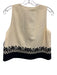 Tuckernuck Size Small Cream & Black Cotton Sleeveless Maxi Seersucker Skirt Set Cream & Black / Small