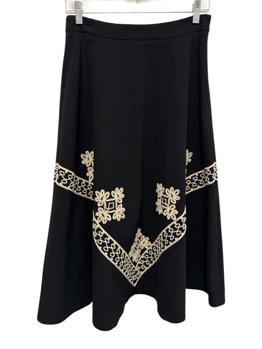 Tuckernuck Size Small Cream & Black Cotton Sleeveless Maxi Seersucker Skirt Set Cream & Black / Small