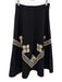 Tuckernuck Size Small Cream & Black Cotton Sleeveless Maxi Seersucker Skirt Set Cream & Black / Small