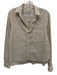 Frank & Eileen Size Small Cream & Brown Cotton Blend Long Sleeve Striped Top Cream & Brown / Small