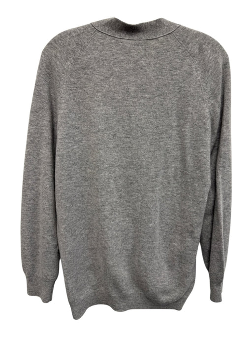 Jumper Size 2 Gray Wool Long Sleeve Button Front Knit Cardigan Sweater Gray / 2