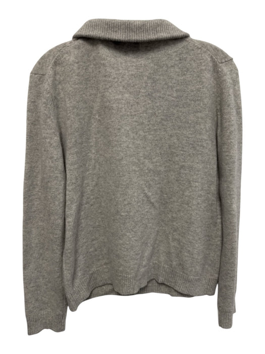 Alice Walk Size Small Light Gray Cashmere Long Sleeve Knit Ribbed Sweater Light Gray / Small