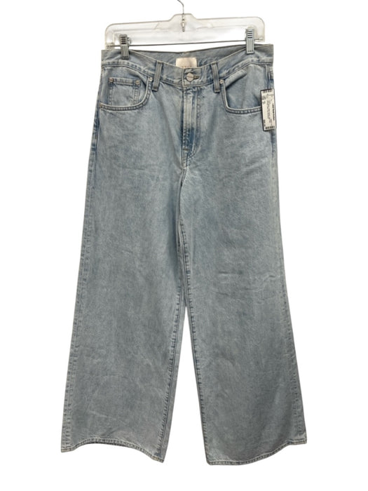 TWP Size 27 Light Wash Cotton Denim High Rise Pockets Wide Leg Jeans Light Wash / 27