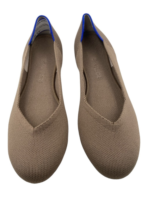 Rothy's Shoe Size 8.5 Taupe Recycled Material Ballet Flat Knit Shoes Taupe / 8.5