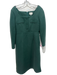 Tuckernuck Size S Green Cotton & Polyester Square Neck Back Zip Dress Green / S