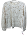 Sezane Size 34 Cream Cotton & Polyester Crochet Lace Keyhole Back Top Cream / 34