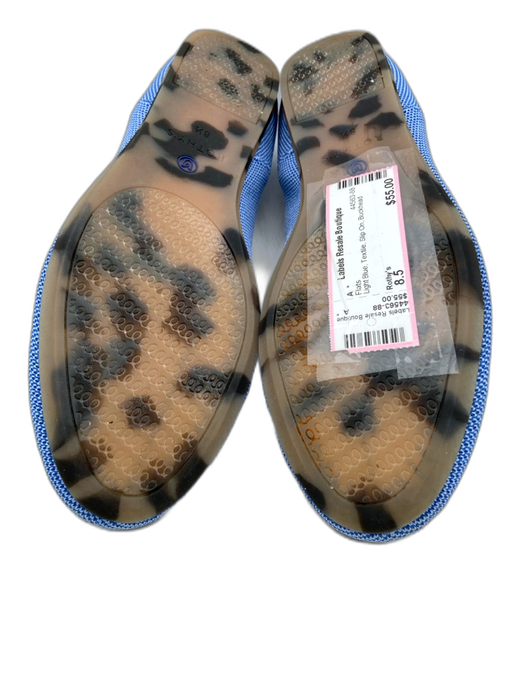 Rothy's Shoe Size 8.5 Light Blue Textile Slip On Flats Light Blue / 8.5
