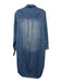 Frank & Eileen Size XS Blue Cotton Long Sleeve Button Front Faded Dress Blue / XS