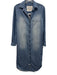 Frank & Eileen Size XS Blue Cotton Long Sleeve Button Front Faded Dress Blue / XS