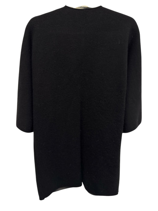 J Mclaughlin Size Small Black & Gray Wool Blend Half Sleeve Two Tone Sweater Black & Gray / Small