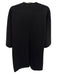 J Mclaughlin Size Small Black & Gray Wool Blend Half Sleeve Two Tone Sweater Black & Gray / Small