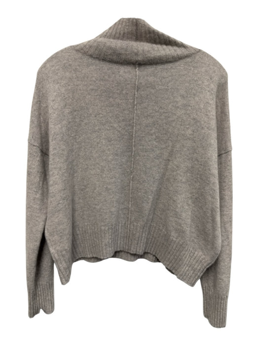 Free People Size Small Light Gray Cashmere Long Sleeve Heathered Ribbed Sweater Light Gray / Small