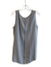 Lafayette 148 Size L Grey Silk V Neck Sleeveless Layer Top Grey / L